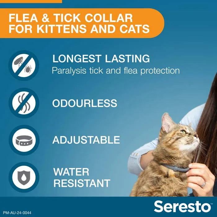 Seresto Collar for Cats 8-Month Flea & Tick Protection