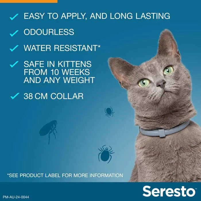 Seresto Collar for Cats 8-Month Flea & Tick Protection