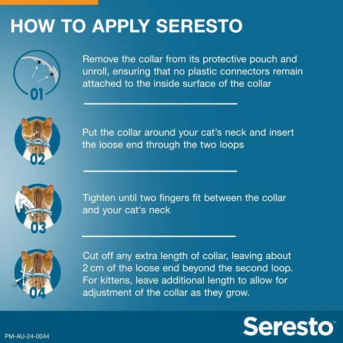 Seresto Collar for Cats 8-Month Flea & Tick Protection