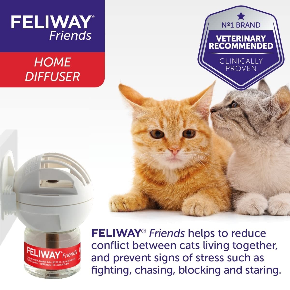 Feliway Friends Cat Diffusser & Refill 48mL