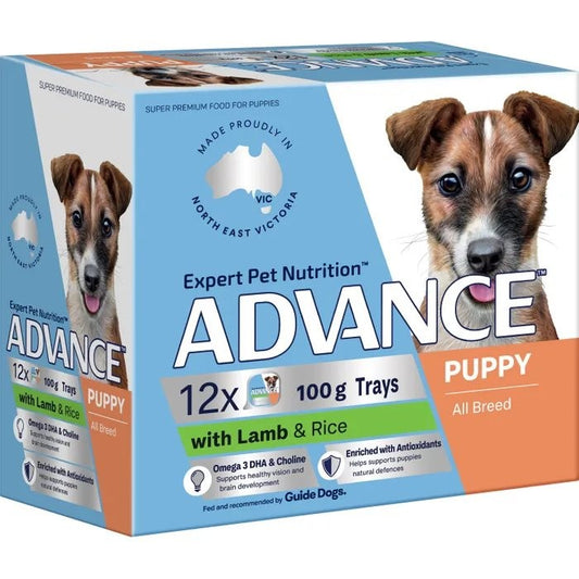 ADVANCE Wet Puppy Lamb with Rice 100g x 12