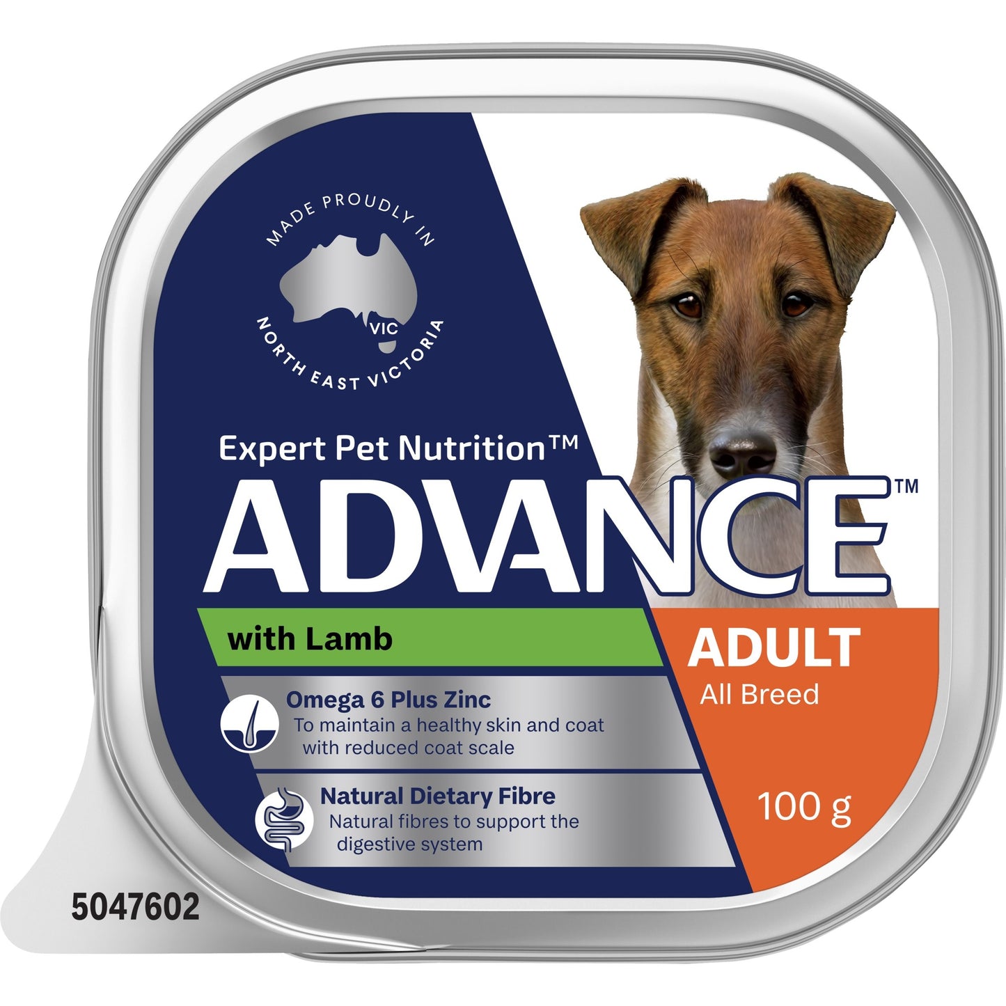 ADVANCE Wet Adult Dog Food with Lamb 100g x 12