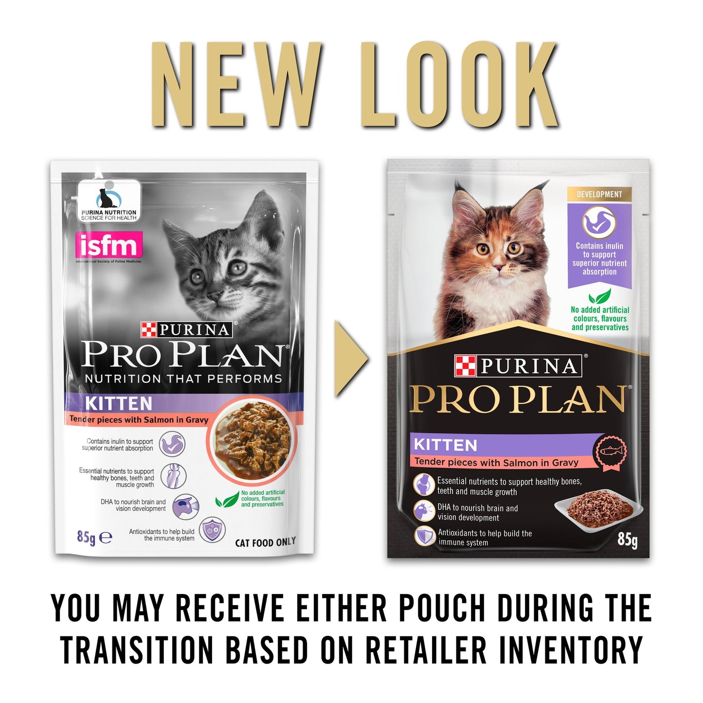 Pro Plan Kitten Salmon Gravy Wet Cat Food Pouches