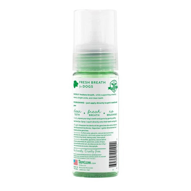 Tropiclean Fresh Breath Fresh Mint Foam 133ml