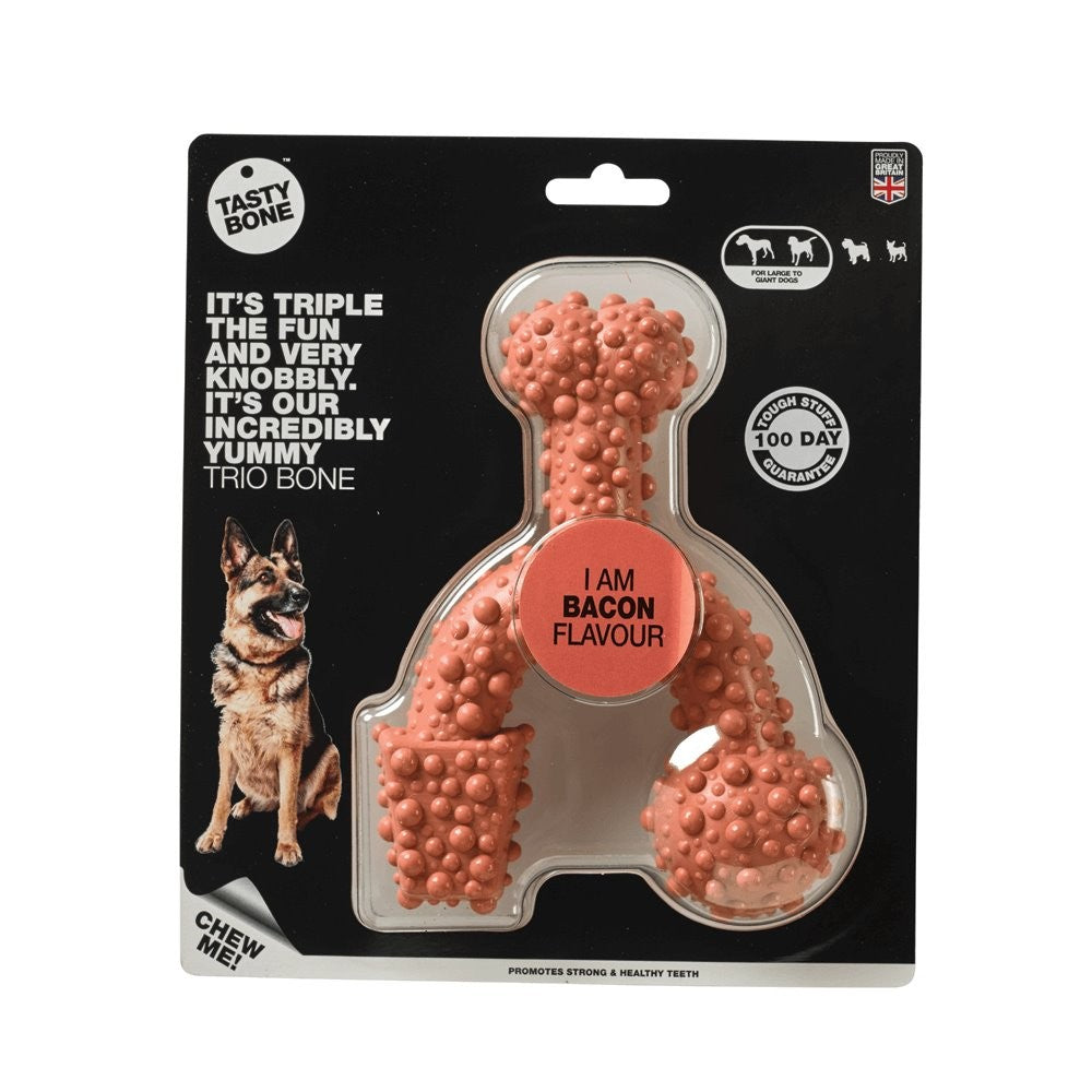 Tasty Bone Nylon Trio Bacon Bone