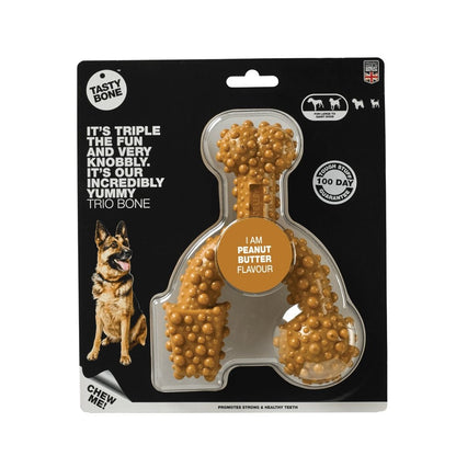 Tasty Bone Nylon Trio Peanut Butter Bone