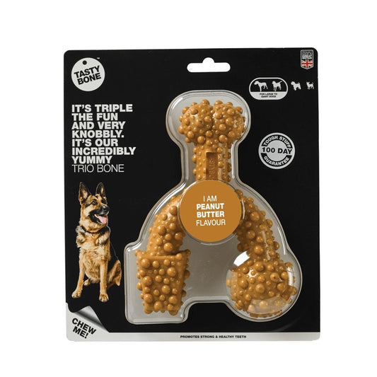 Tasty Bone Nylon Trio Peanut Butter Bone