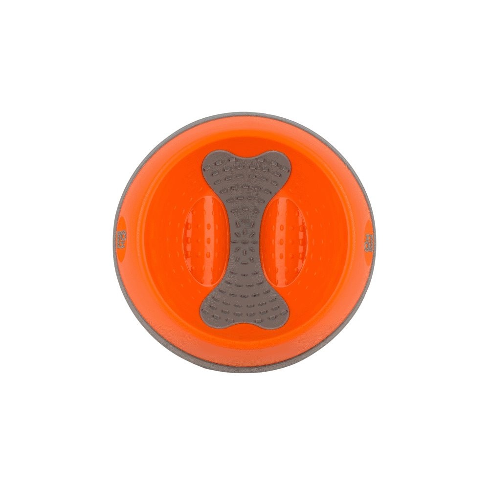 LickiMat Dog Oh Bowl Medium Orange