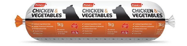 Prime100 Chicken & Vegetables Cooked Roll