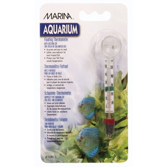 Marina Floating Glass Thermometer with Suction