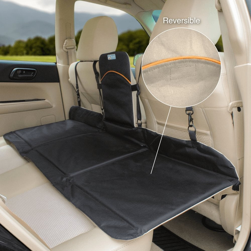 KURGO Backseat Bridge Cover Black/Hampton Sand