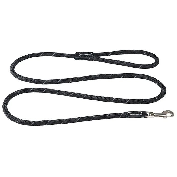 Rogz Classic Rope Lead Black