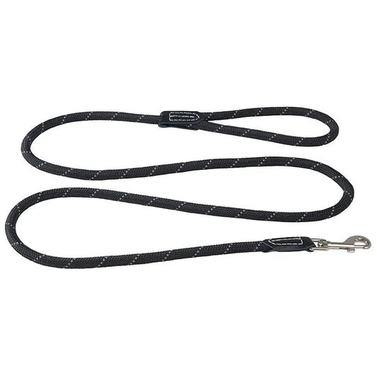 Rogz Classic Rope Lead Black