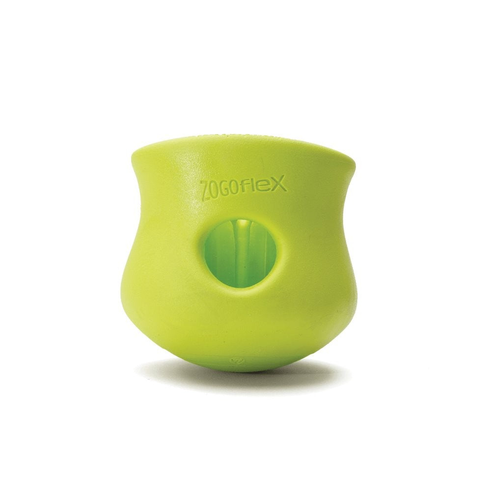 West Paw Toppl Treat Dispensing Wobbling Dog Toy & Food Bowl Granny Smith