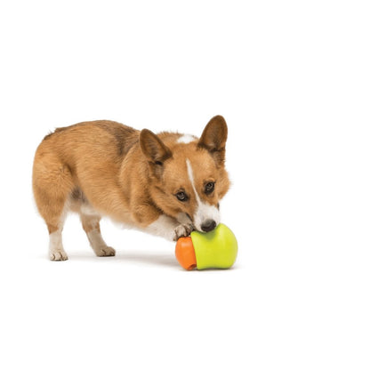 West Paw Toppl Treat Dispensing Wobbling Dog Toy & Food Bowl Granny Smith
