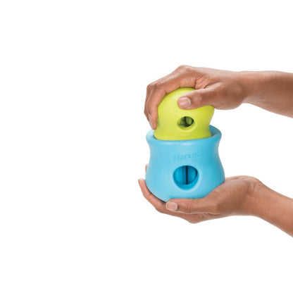 West Paw Toppl Treat Dispensing Wobbling Dog Toy & Food Bowl Granny Smith