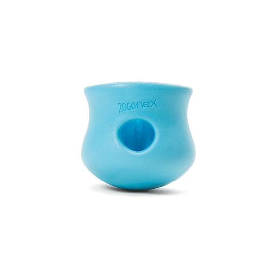 West Paw Toppl Treat Dispensing Wobbling Dog Toy & Food Bowl Blue