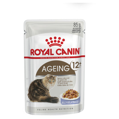 Royal Canin Ageing 12+ Wet Cat Food Pouches Chunks in Jelly