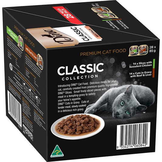 Dine Multipack Classic Collection Succulent Chicken & Beef and Liver 28 x 85g