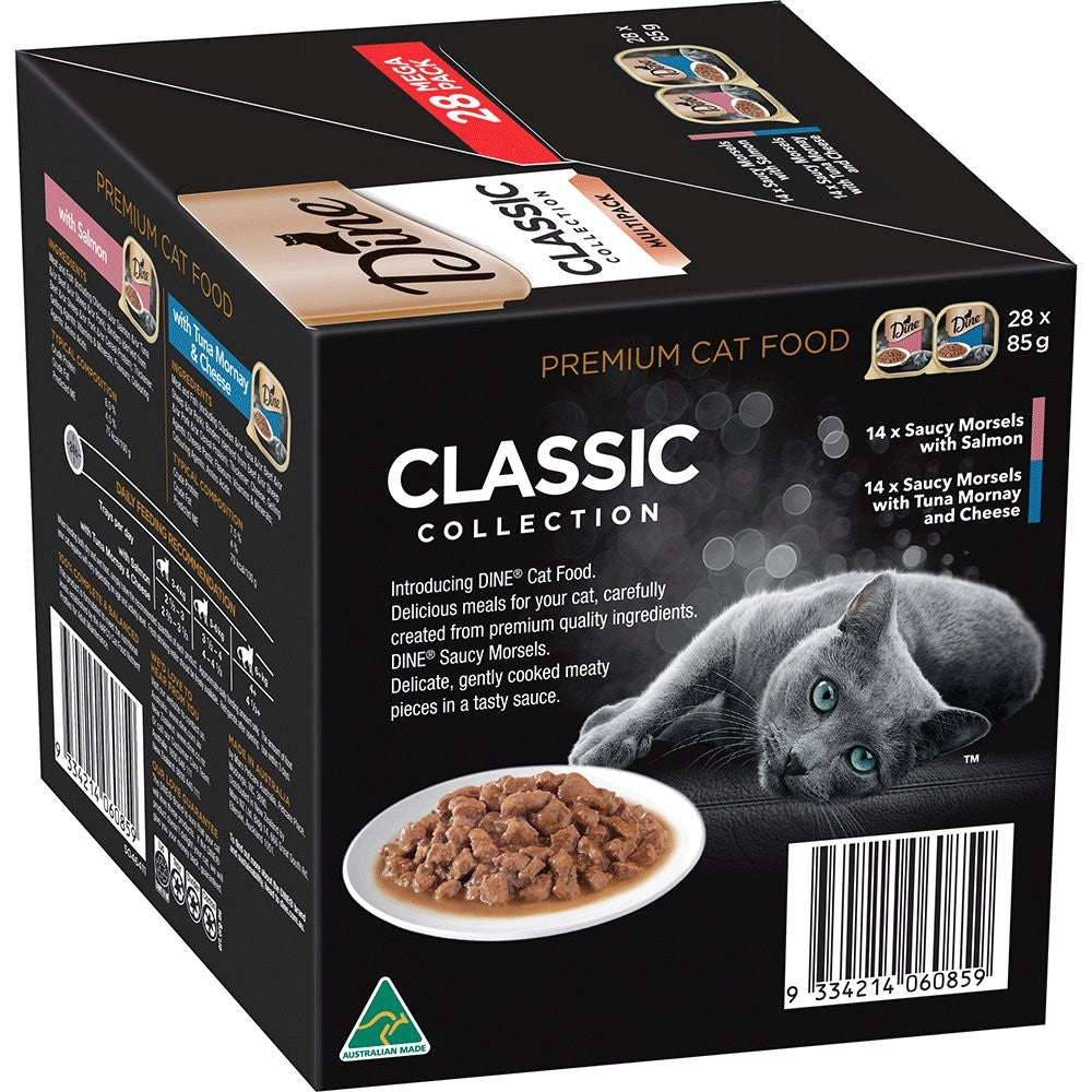 Dine Multipack Classic Collection Salmon Morsels & Tuna Mornay 28 x 85g