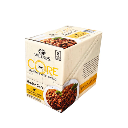 Wellness Core Tender Cuts for Cats with Chicken & Chicken Liver in Savoury Gravy