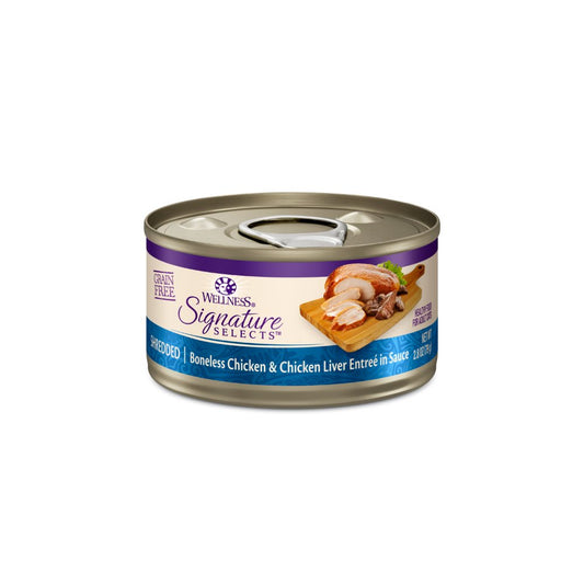 Wellness Core Signature Selects for Cats Shredded Boneless Chicken & Chicken Liver Entree in Sauce