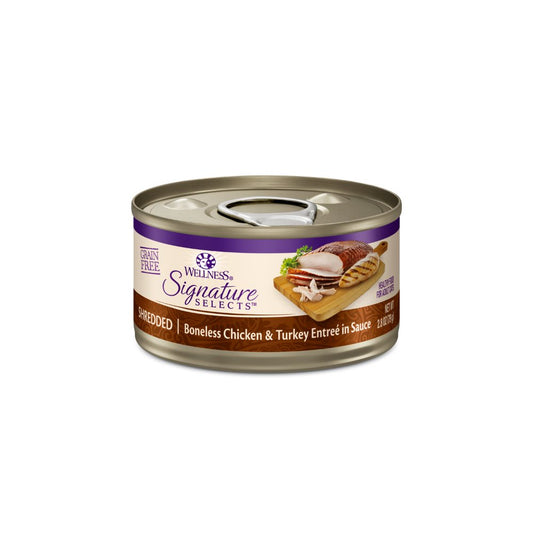 Wellness Core Signature Selects for Cats Shredded Boneless Chicken & Turkey Entree in Sauce