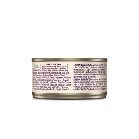 Wellness Core Signature Selects for Cats Flaked Skipjack Tuna & Shrimp Entree in Broth