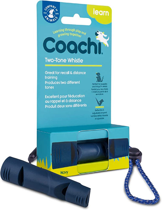 Company of Animals Coachi Two-Tone Whistle Navy