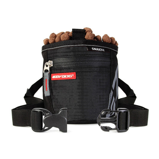 EzyDog SnakPak Dog Treat Bag Black