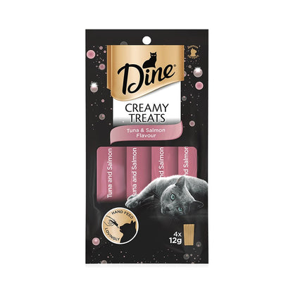 Dine Creamy Treats Salmon 4 x 12g