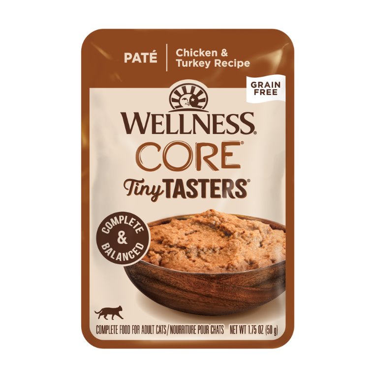 Wellness Core Tiny Tasters for Cats Smooth Pate Chicken & Turkey Recipe