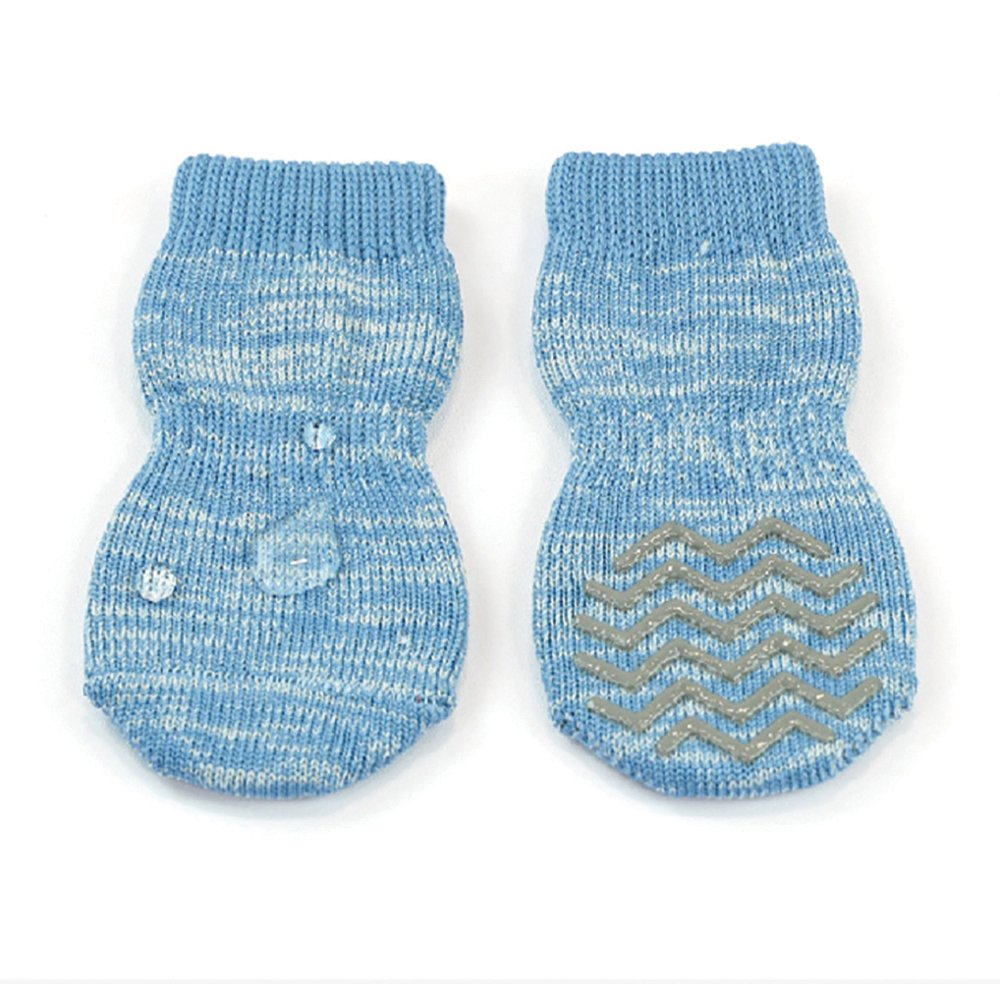 Zeez Hydrophobic Non-Slip Pet Socks Blue