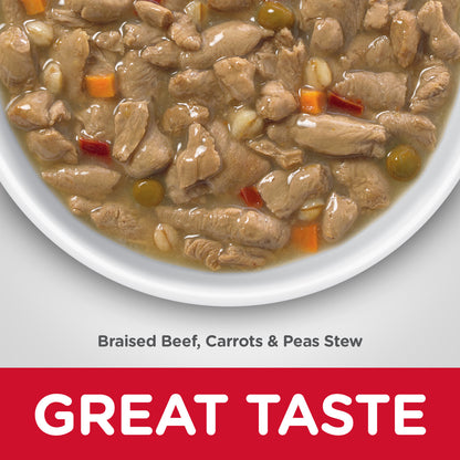 Hill's Science Diet Adult Healthy Cuisine Braised Beef, Carrot & Pea Stew Canned Dog Food