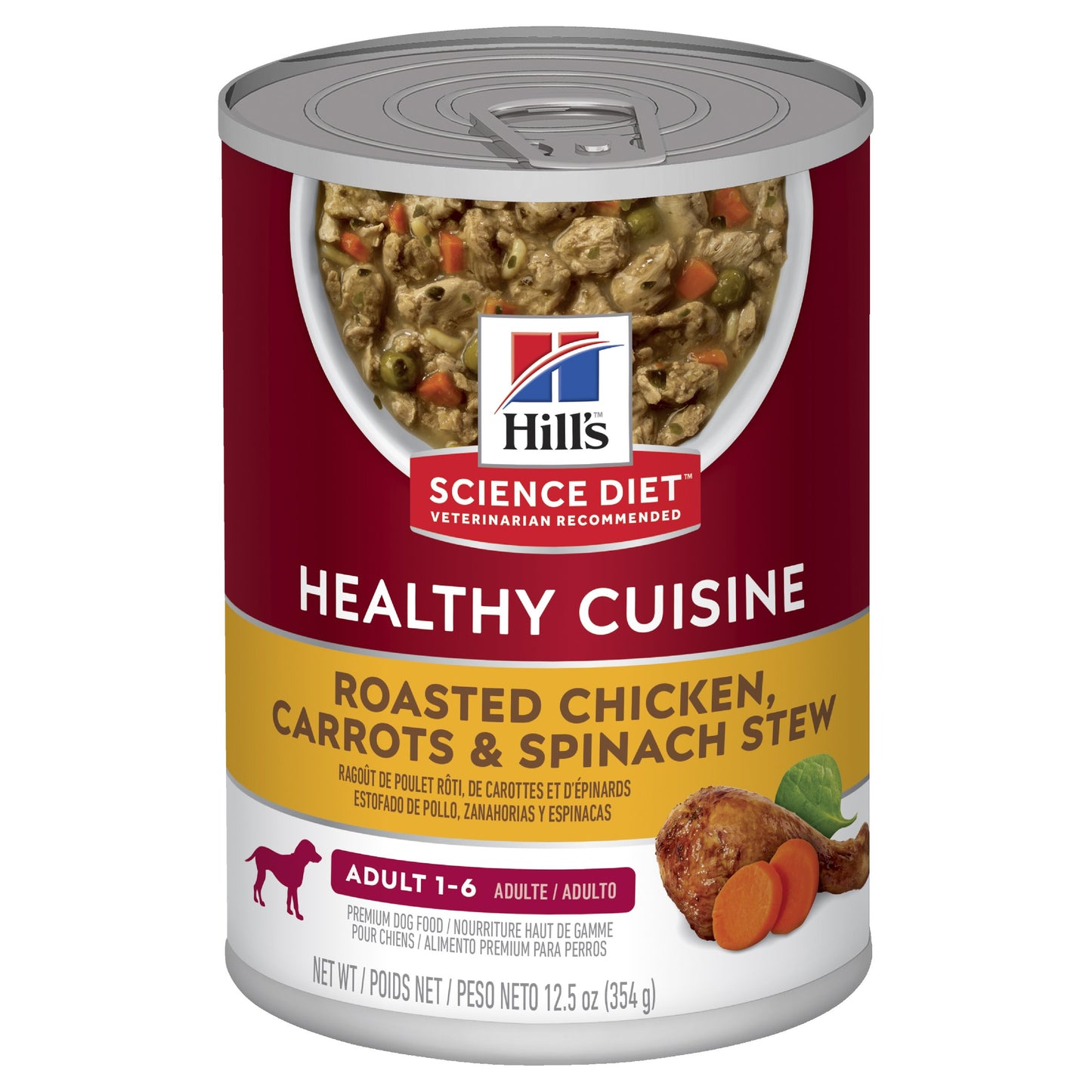 Hill's Science Diet Adult Healthy Cuisine Chicken & Carrort Stew Canned Dog Food
