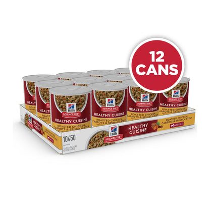 Hill's Science Diet Adult Healthy Cuisine Chicken & Carrort Stew Canned Dog Food