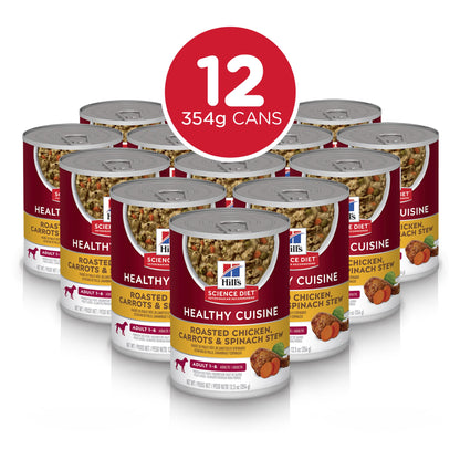 Hill's Science Diet Adult Healthy Cuisine Chicken & Carrort Stew Canned Dog Food