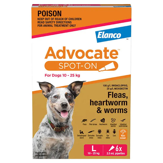 Advocate Dog Large Red 10-25KG