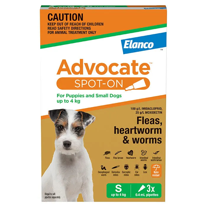 Advocate Dog Small Green Up To 4kg EXP11/25