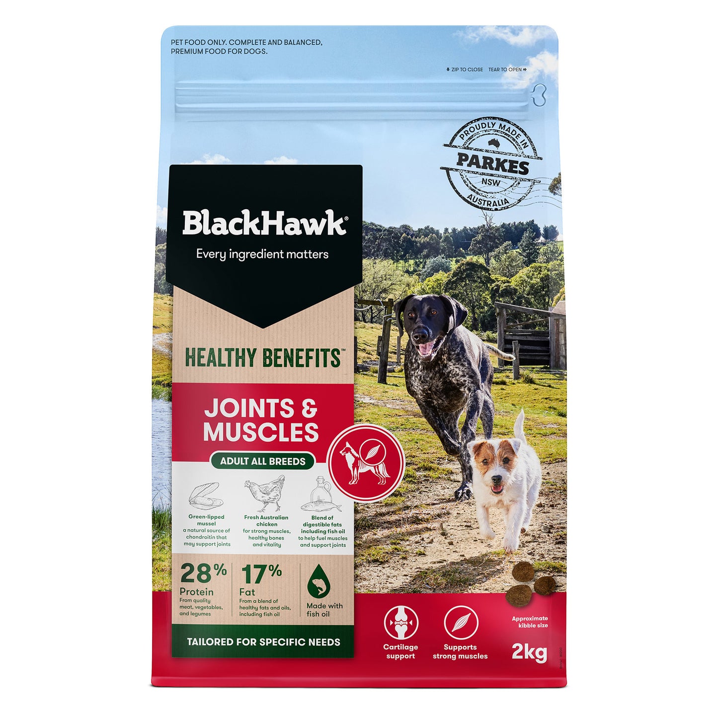 Black Hawk Healthy Benefits Joints & Muscles Chicken Adult Dog Food