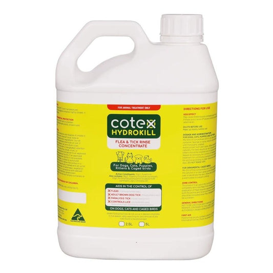 Petway Cotex Hydrokill Flea & Tick Rinse Concentrate 5L