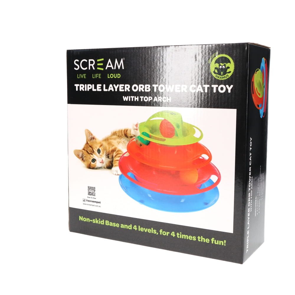 Scream Triple Layer Orb Tower with Top Arch (25x25x16.5cm)