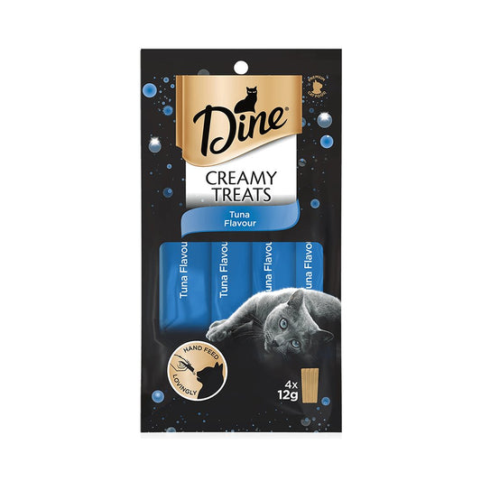 Dine Creamy Treats Tuna Flavour 4 x 12g