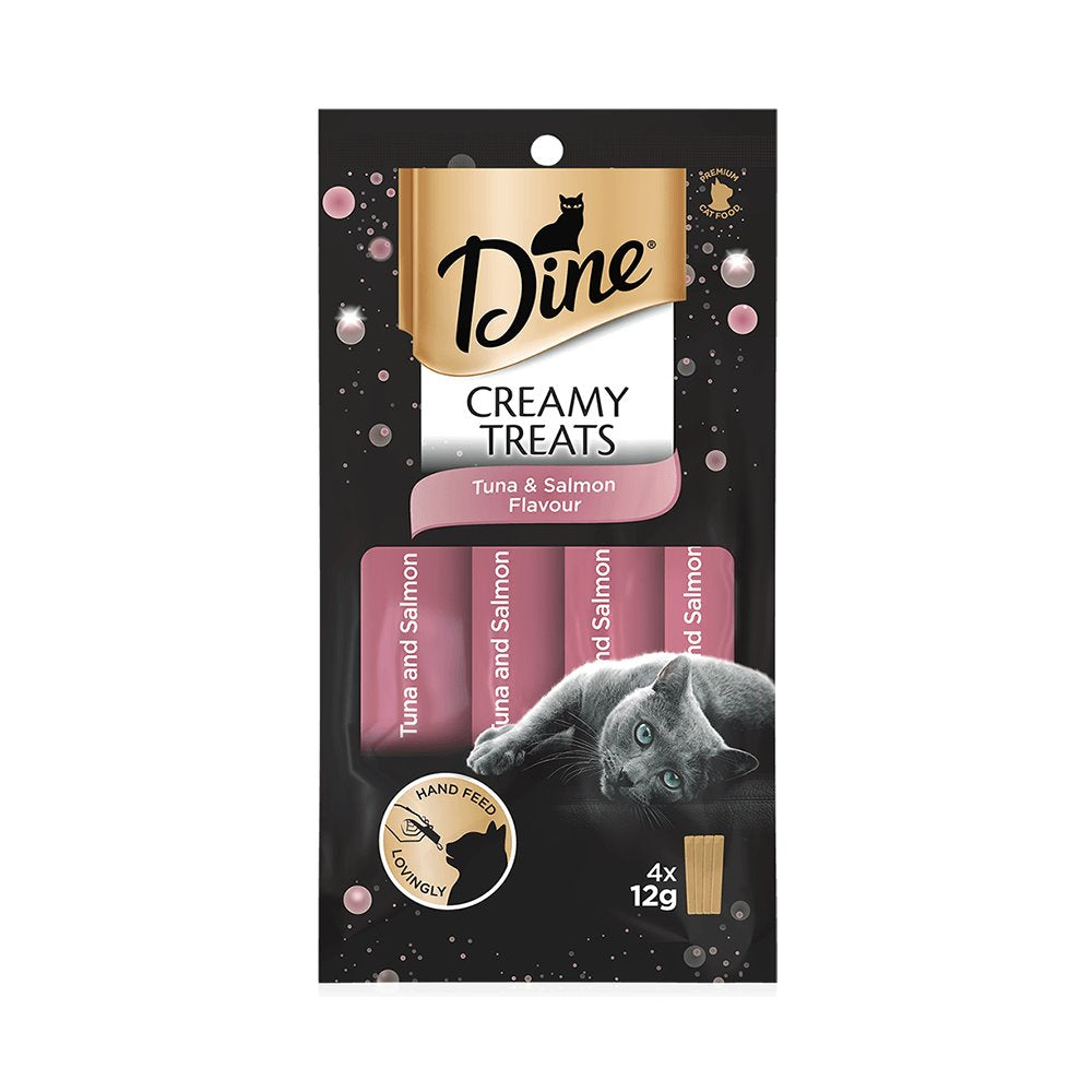Dine Creamy Treats Salmon 4 x 12g