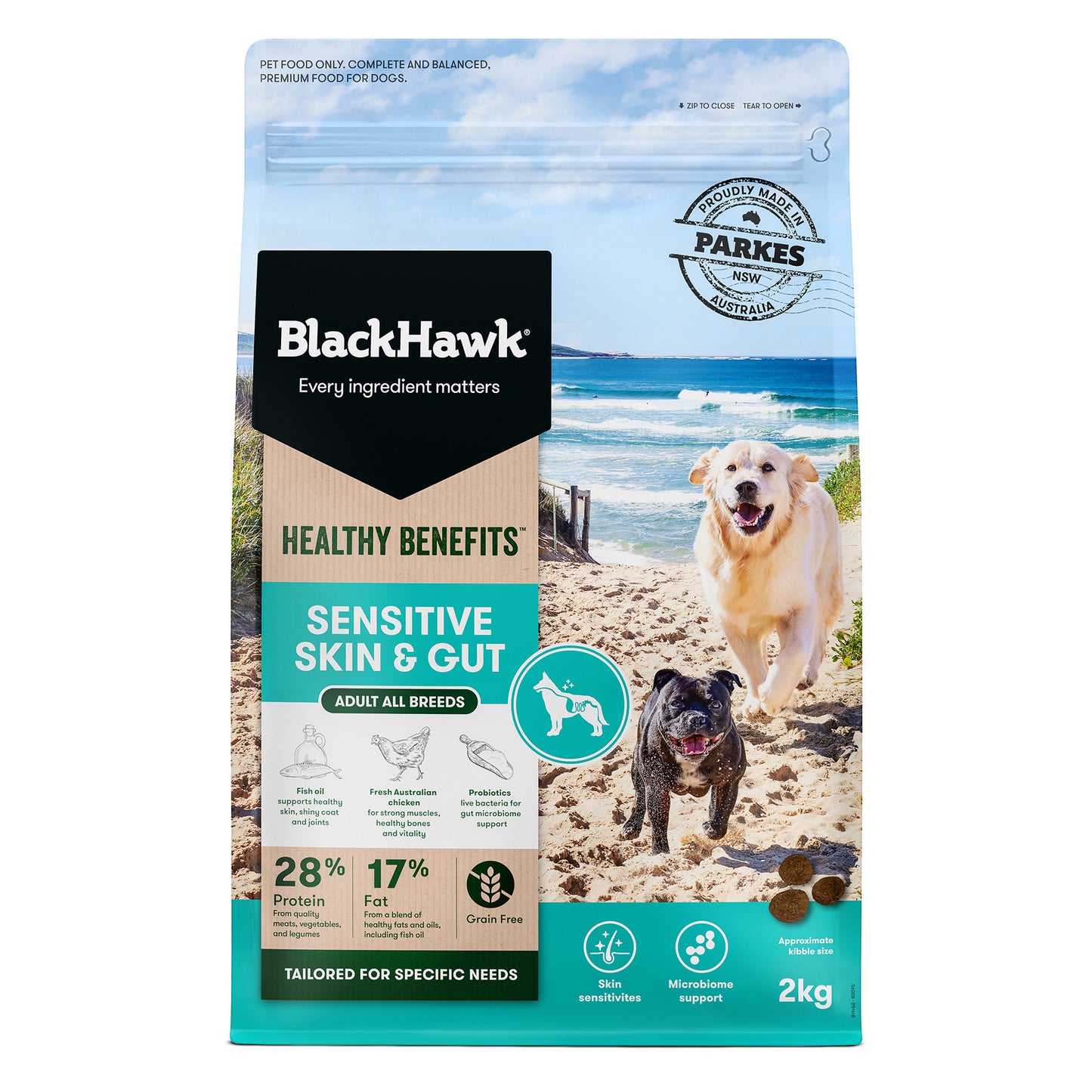 Black Hawk Healthy Benefits Sensitive Skin & Gut Chicken Adult Dog Food
