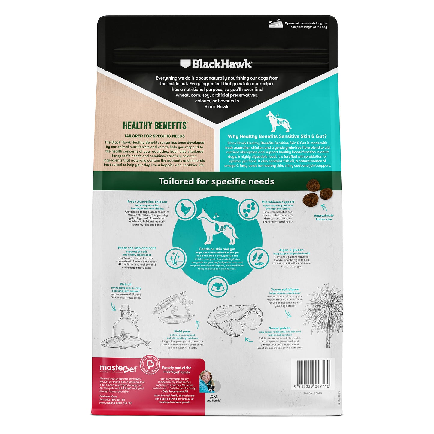 Black Hawk Healthy Benefits Sensitive Skin & Gut Chicken Adult Dog Food