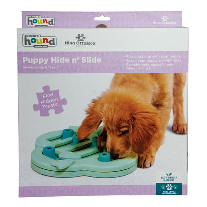 Nina Ottossen Hide & Slide Interactive Puzzle Dog Toy for Puppies Level 2