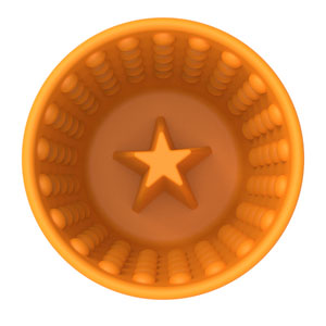 LickiMat Yoggie Pot Orange