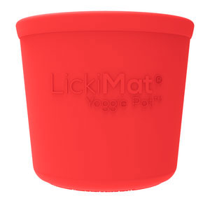 LickiMat Yoggie Pot Red