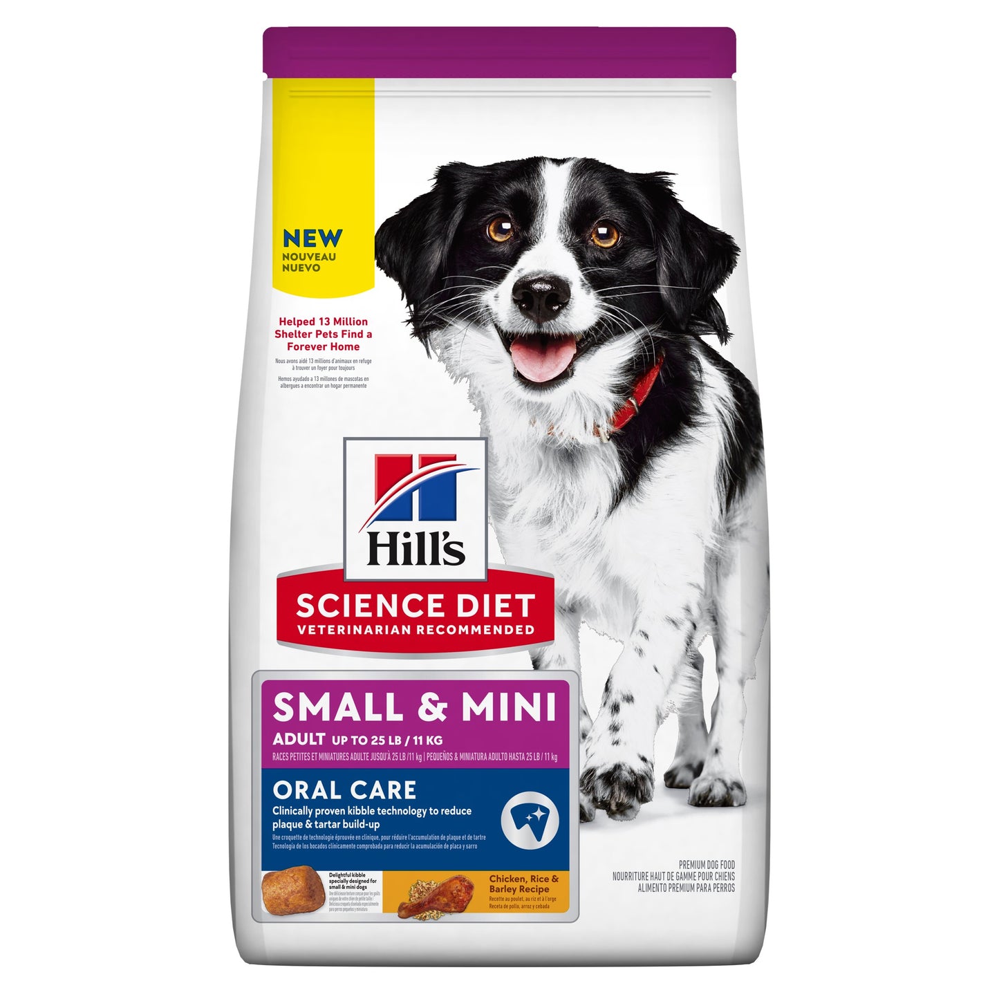 Hill's Science Diet Adult Oral Care Small & Mini Chicken, Rice & Barley Recipe Dry Dog Food